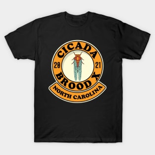 Cicada 2021 Brood X North Carolina NC T-Shirt